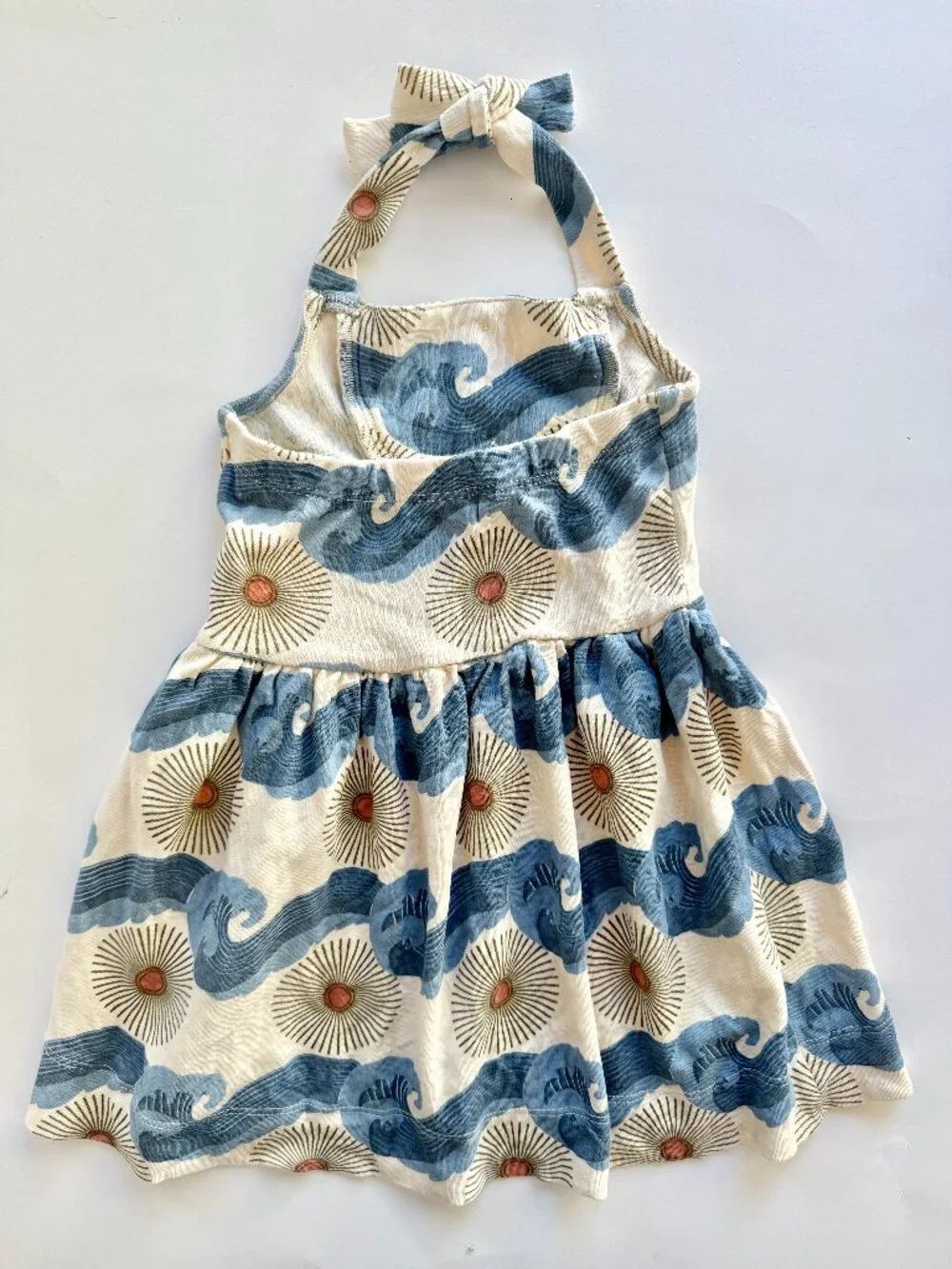 Kate Quinn Girls Sun & Wave Halter Dress 18-24M